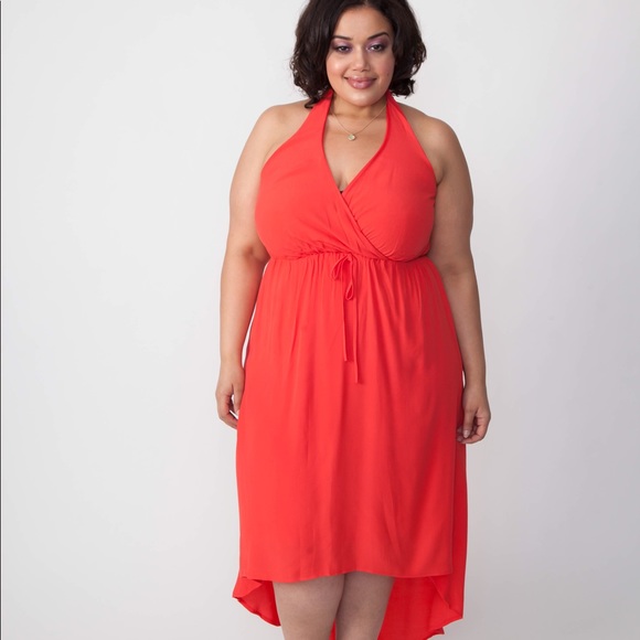 Coral High Low Dresses